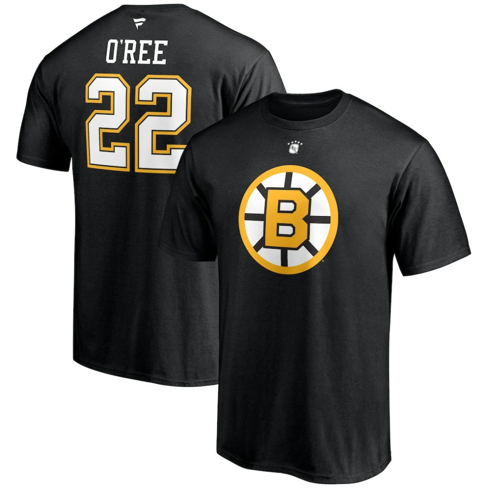 Willie O'Ree Boston Bruins Fanatics Authentic Stack Retired Player Name & Number T-Shirt -  NHL T-shirts