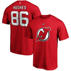 Jack Hughes New Jersey Devils Fanatics Big & Tall Name & Number T-Shirt -  NHL T-shirts