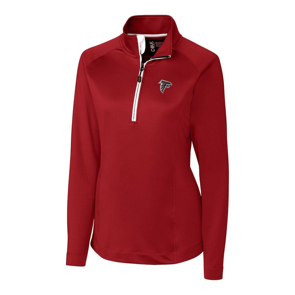 Atlanta Falcons Cutter & Buck Women's Jackson Half-Zip Overknit Pullover Jacket | NFL Discount