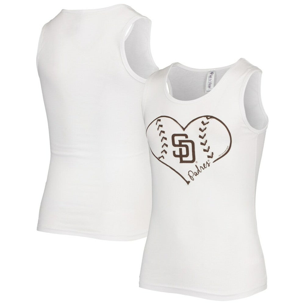San Diego Padres Soft as a Grape Girls Youth Team Tank Top - MLB Tanks