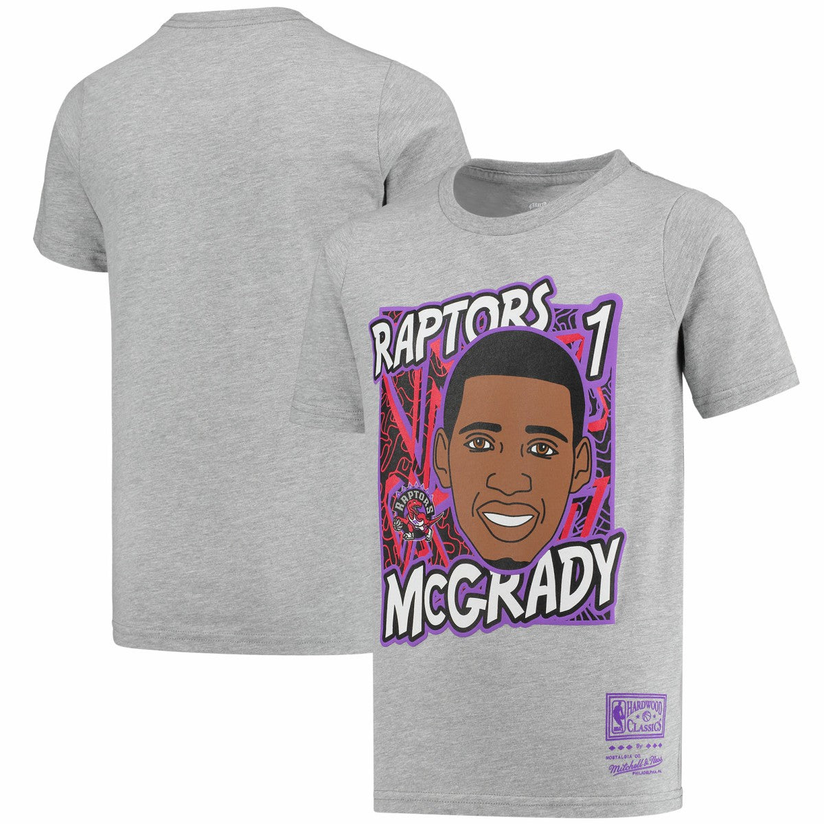 Gray Tracy McGrady Toronto Raptors Youth Hardwood Classics King of the Court Player T-Shirt | NBA