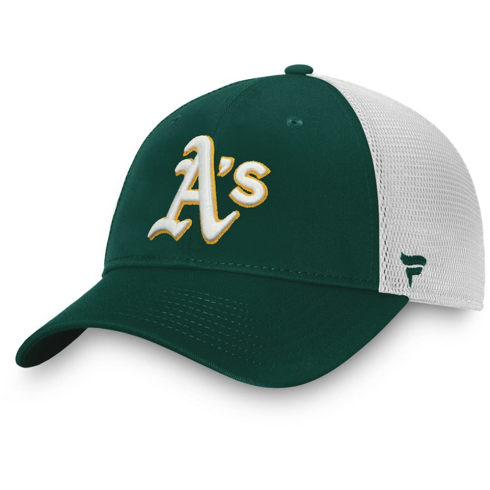 Athletics Fanatics Team Core Unstructured Trucker Adjustable Hat - MLB Hats