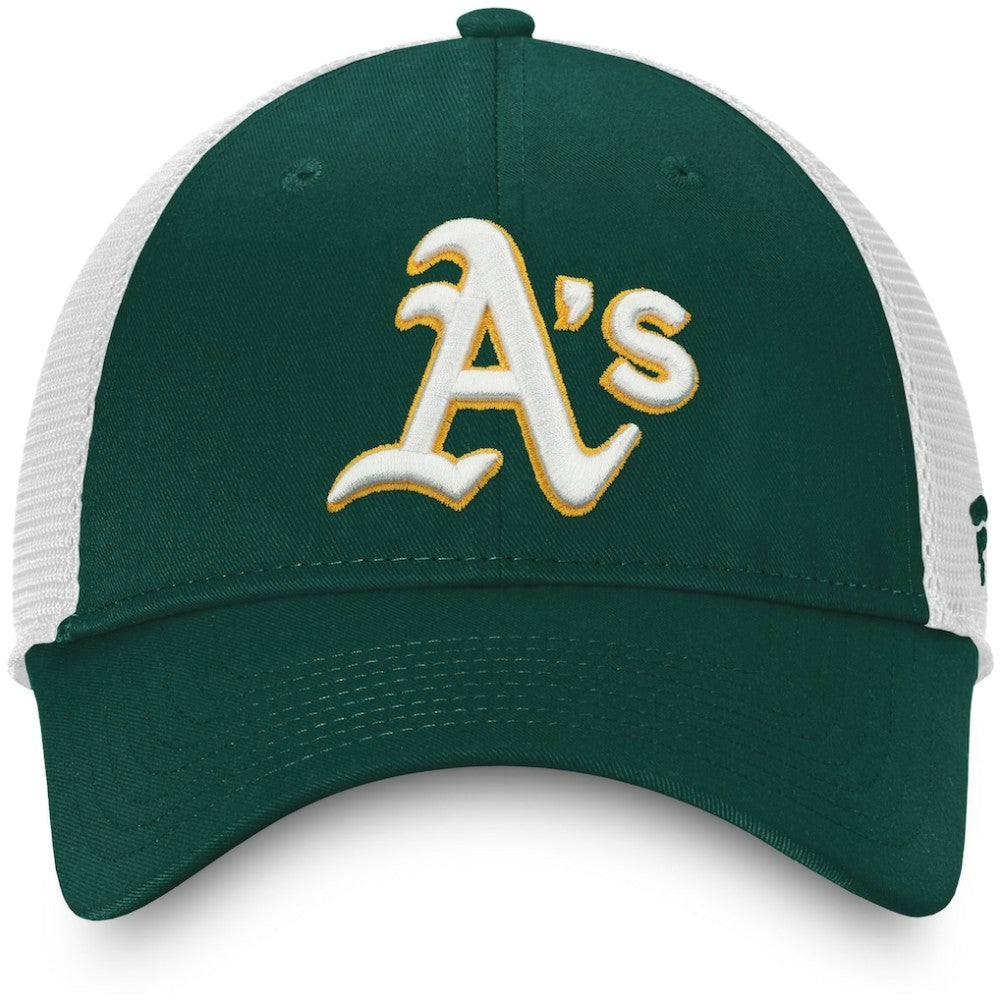 Athletics Fanatics Team Core Unstructured Trucker Adjustable Hat - MLB Hats