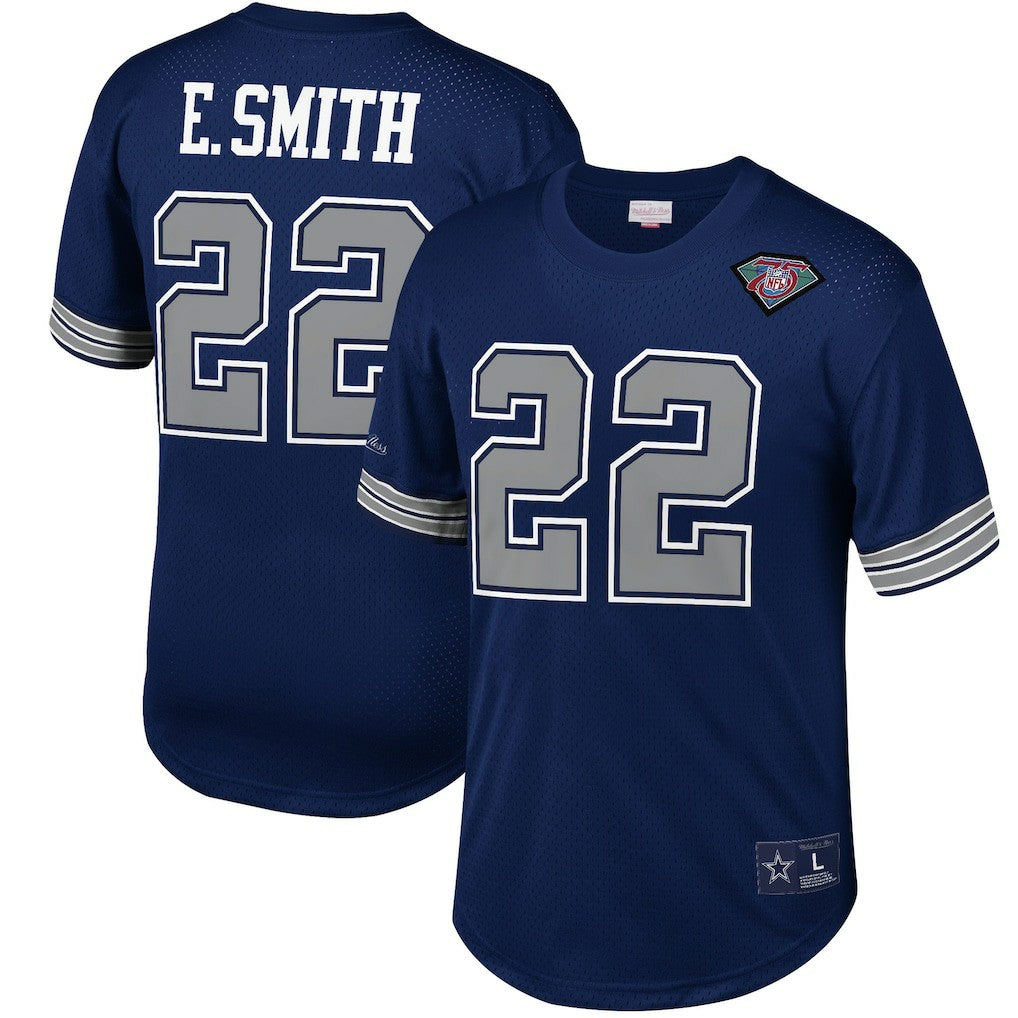 Dallas Cowboys Emmitt Smith  Retired Player Name & Number Mesh Top | NFL Discount