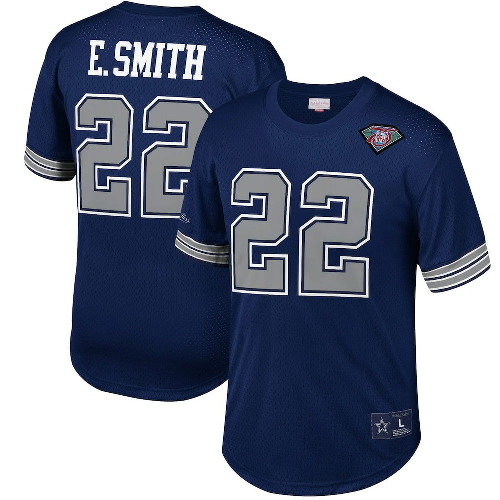 Dallas Cowboys Emmitt Smith  Retired Player Name & Number Mesh Top | NFL Discount