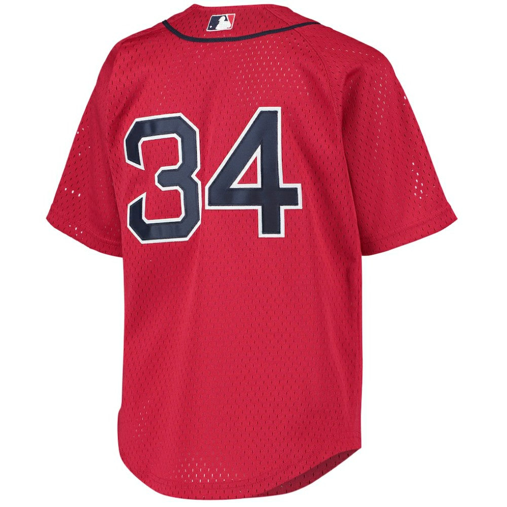 David Ortiz Boston Red Sox Mitchell & Ness Youth Cooperstown Collection Batting Practice Jersey - MLB Jerseys