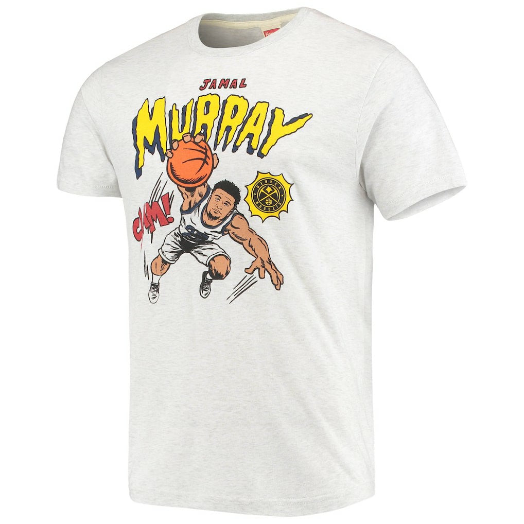 Ash Jamal Murray Denver Nuggets Homage Comic Book Player Tri-Blend T-Shirt sale | NBA