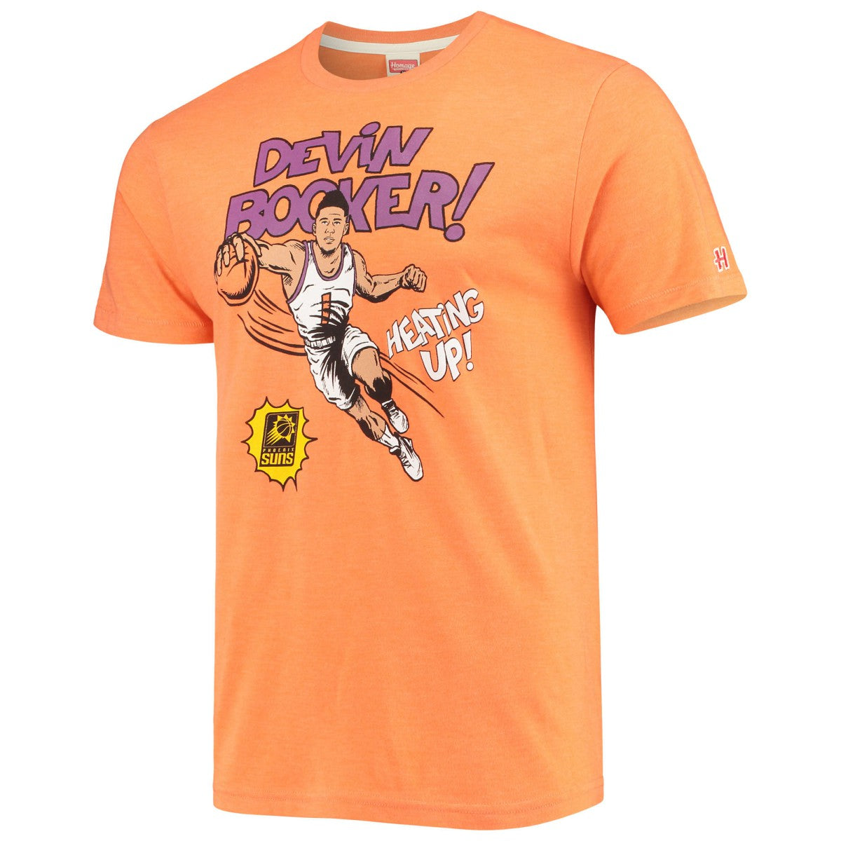 Orange Devin Booker Phoenix Suns Homage Comic Book Player Tri-Blend T-Shirt | NBA