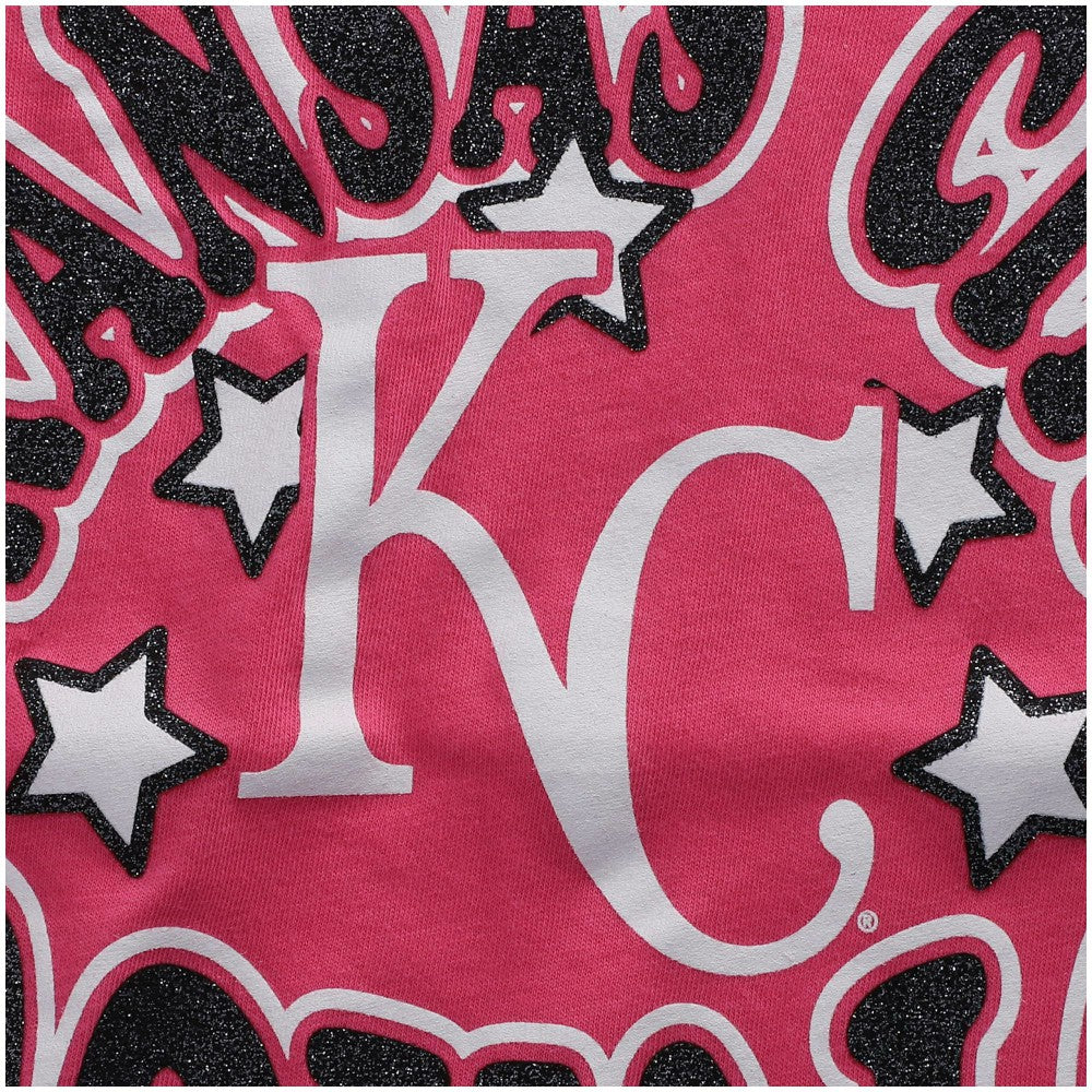 Kansas City Royals New Era Girls Youth Jersey Stars V-Neck T-Shirt - MLB Jerseys