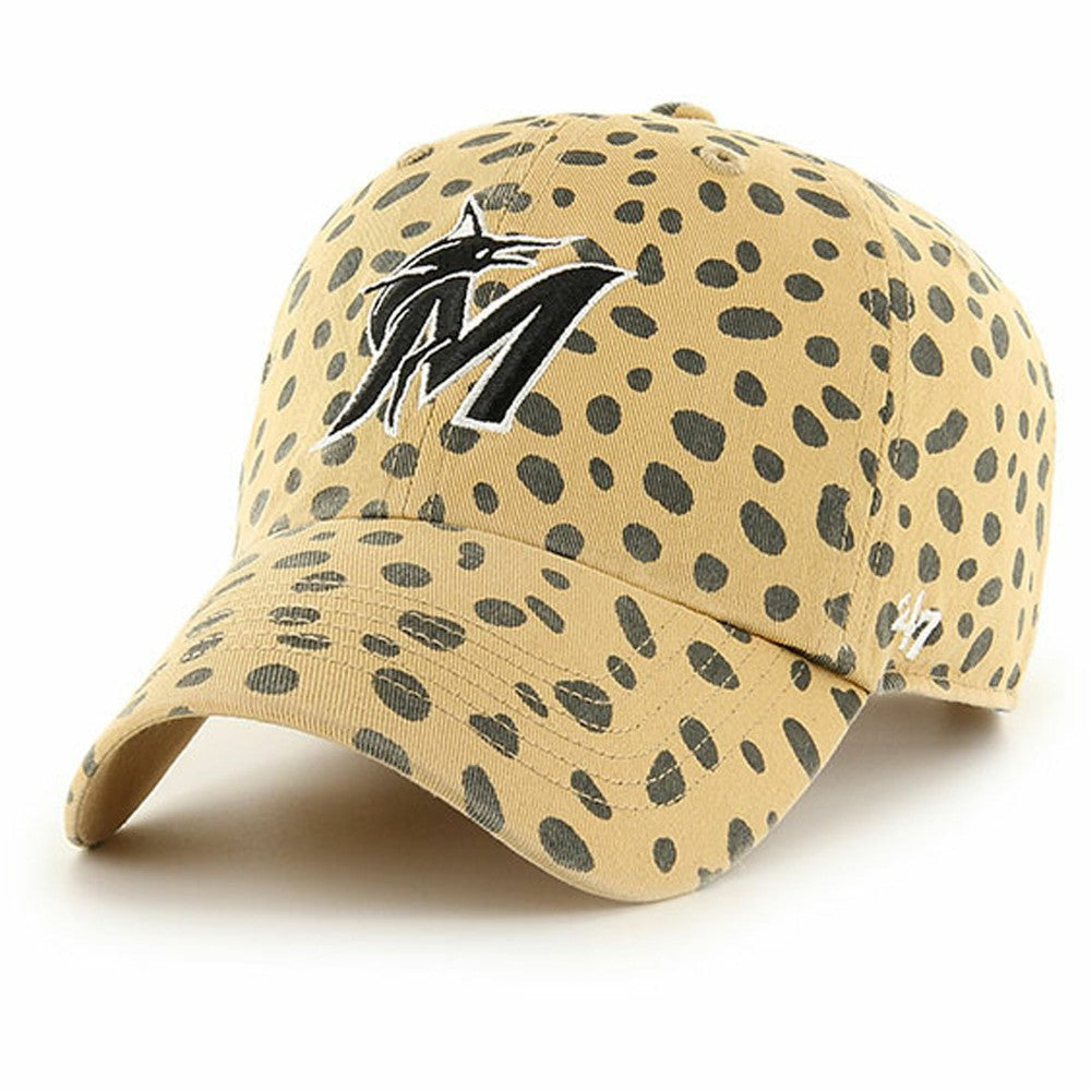 Miami Marlins '47 Women's Cheetah Clean Up Adjustable Hat - MLB Hats