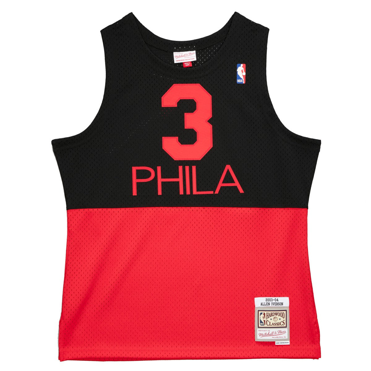 Black Allen Iverson Philadelphia 76ers 2003/04 Hardwood Classics Reload 2.0 Swingman Jersey | NBA