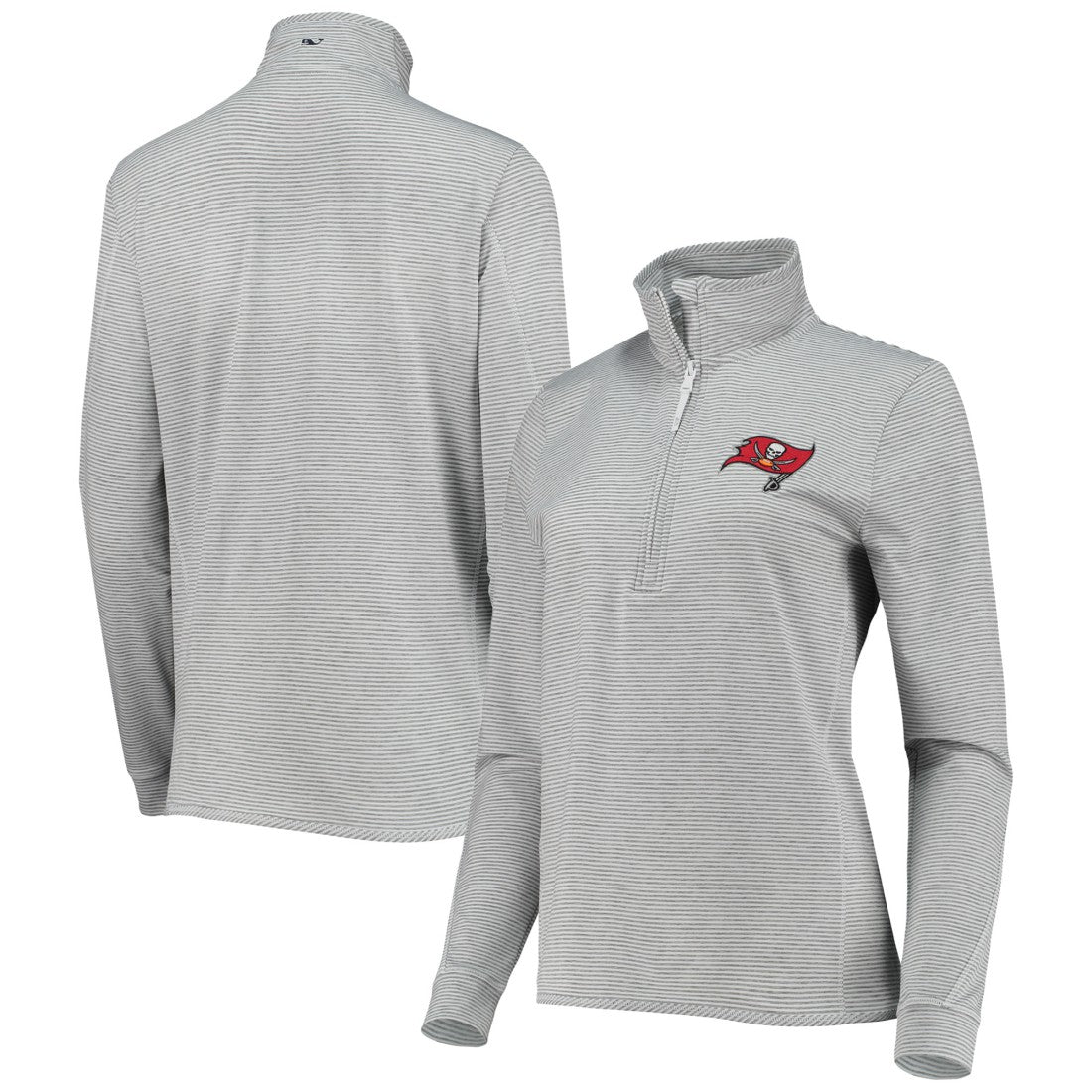 Tampa Bay Buccaneers Vineyard Vines Women's Sankaty Shep Half-Zip Pullover Top | NFL Discount
