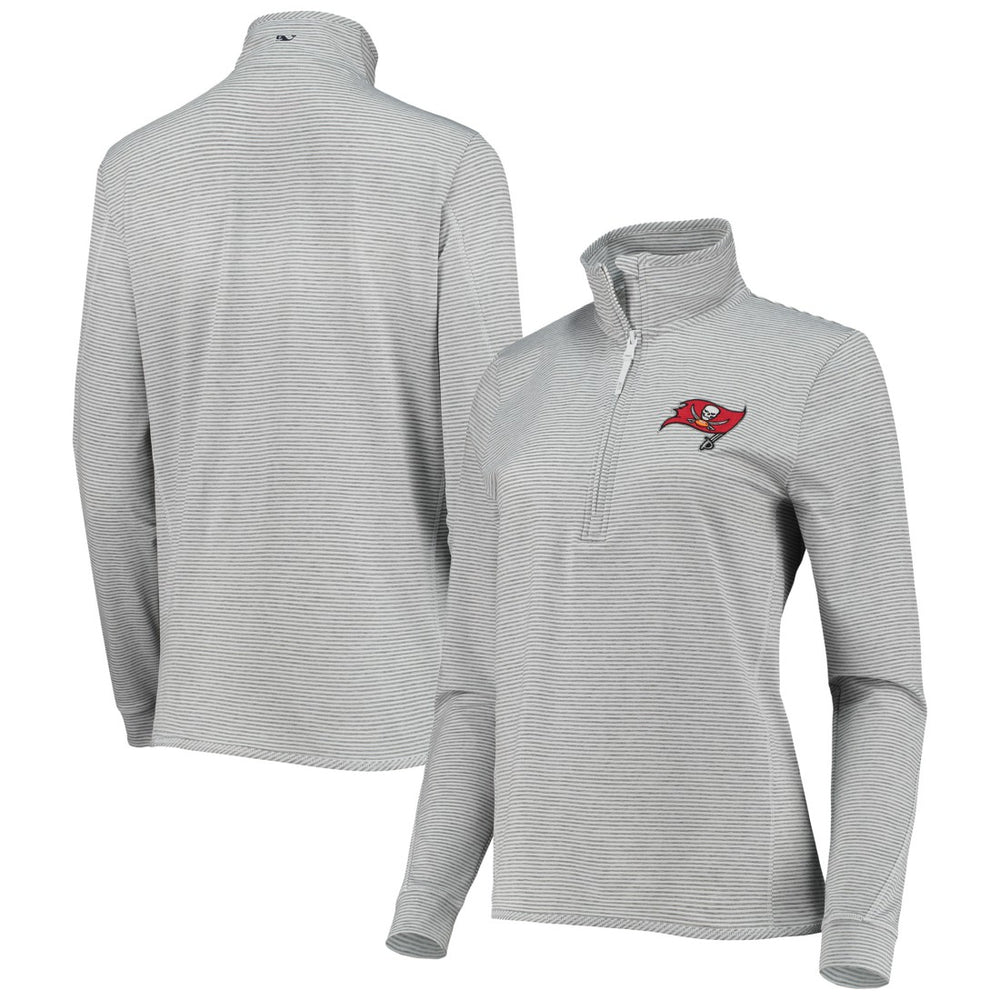 Tampa Bay Buccaneers Vineyard Vines Women's Sankaty Shep Half-Zip Pullover Top | NFL Discount