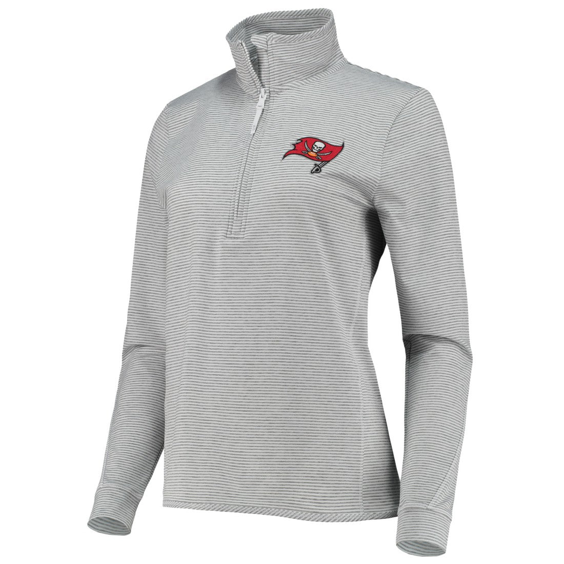 Tampa Bay Buccaneers Vineyard Vines Women's Sankaty Shep Half-Zip Pullover Top | NFL Discount