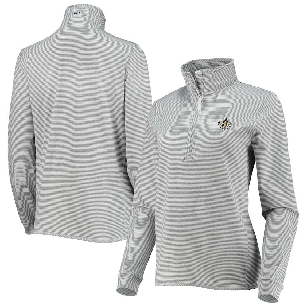 New Orleans Saints Vineyard Vines Women's Sankaty Shep Half-Zip Pullover Top | NFL US