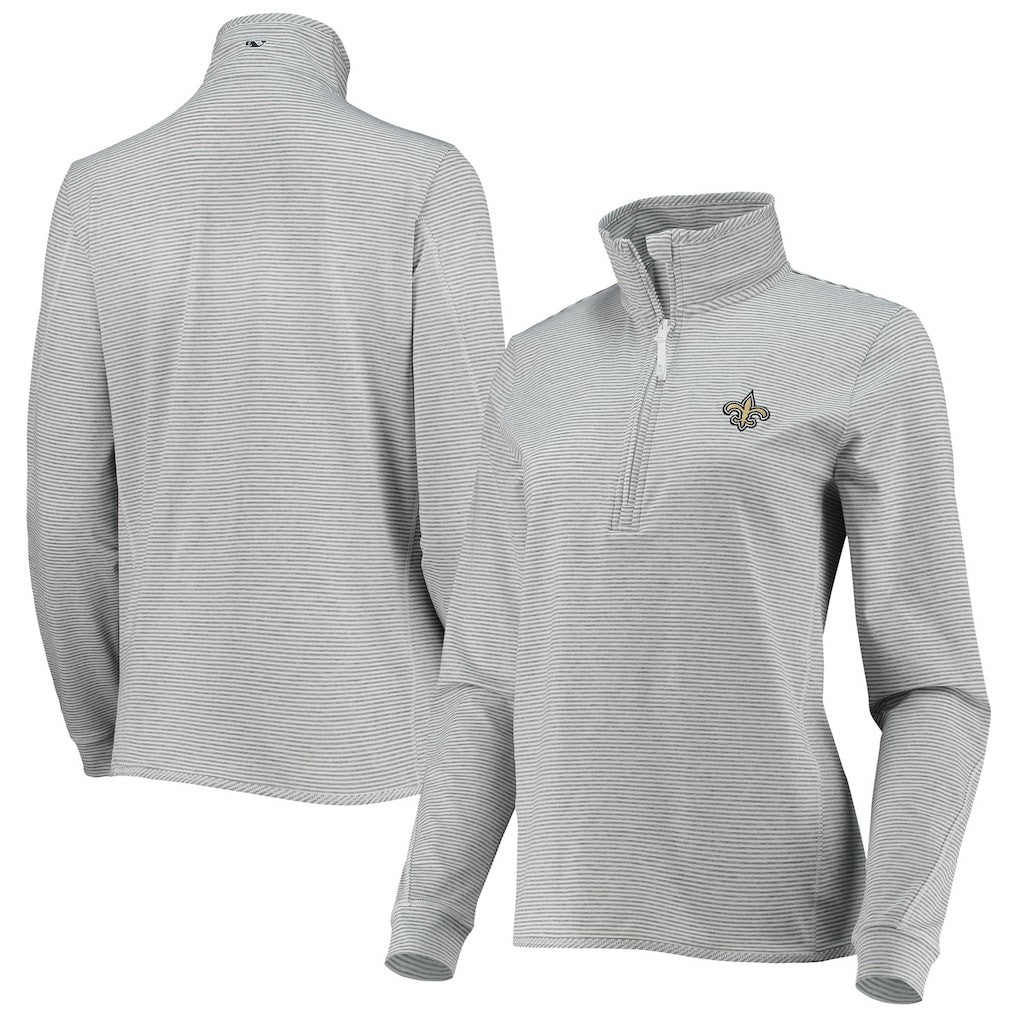 New Orleans Saints Vineyard Vines Women's Sankaty Shep Half-Zip Pullover Top | NFL US
