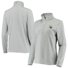 Minnesota Vikings Vineyard Vines Women's Sankaty Shep Half-Zip Pullover Top | NFL Discount