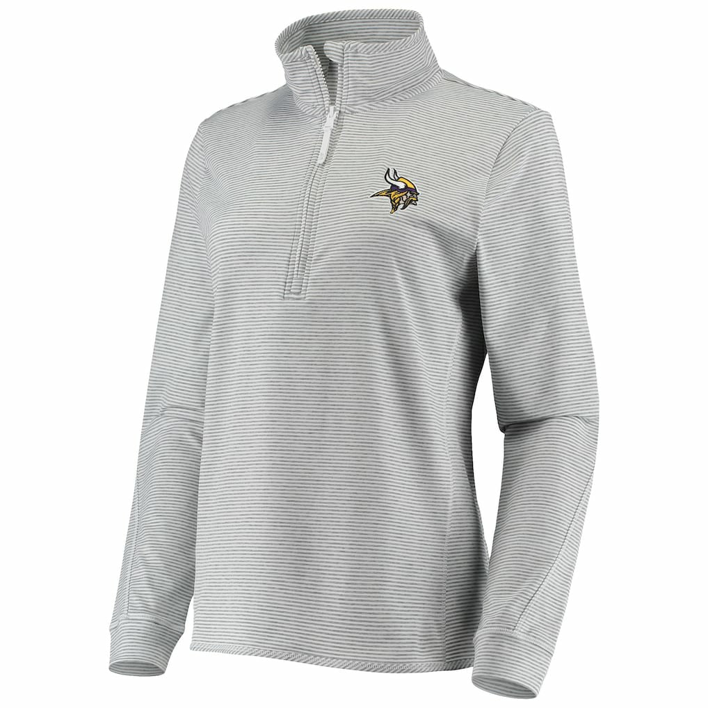 Minnesota Vikings Vineyard Vines Women's Sankaty Shep Half-Zip Pullover Top | NFL Discount