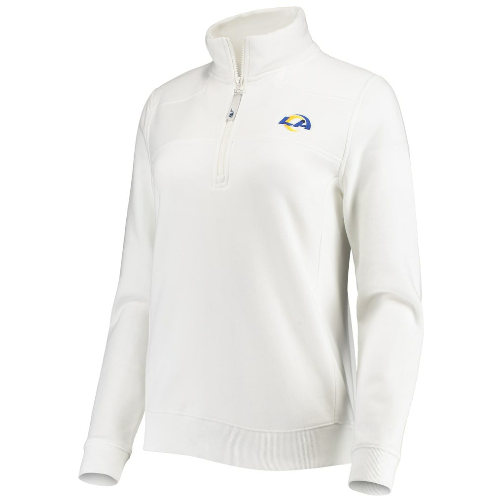 Los Angeles Rams Vineyard Vines Women's Shep Shirt Quarter-Zip Sweatshirt | NFL New