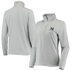 New York Yankees Vineyard Vines Women's Stripe Sankaty Half-Zip Pullover Top - MLB Pullover