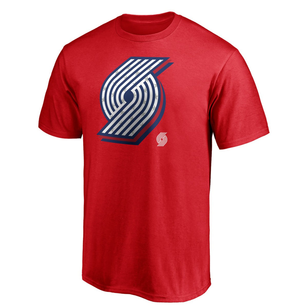 Red Portland Trail Blazers Red White & Team T-Shirt | NBA