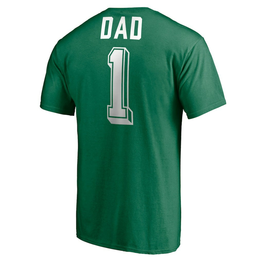 Green Boston Celtics Number One Dad T-Shirt | NBA