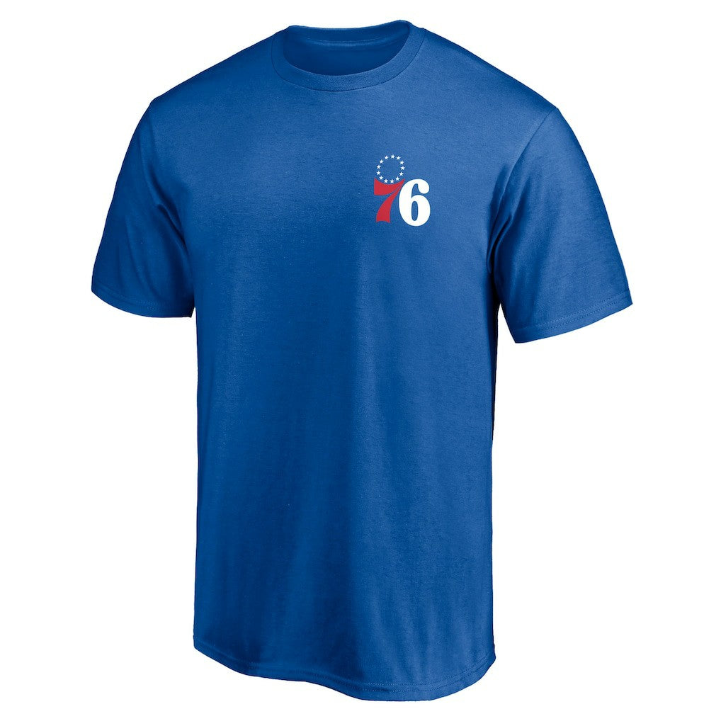 Royal Philadelphia 76ers Number One Dad T-Shirt | NBA