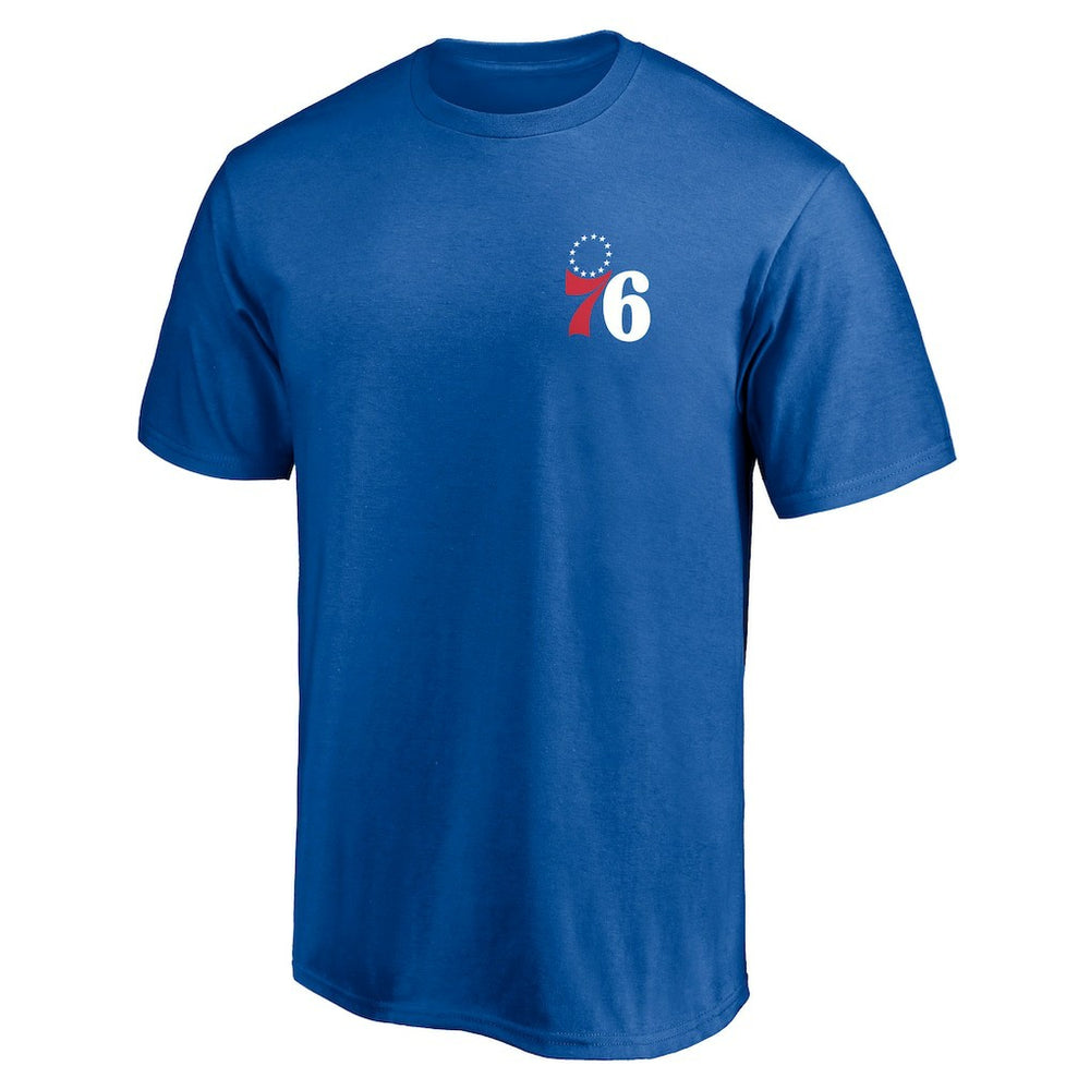 Royal Philadelphia 76ers Number One Dad T-Shirt | NBA