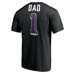 Black Sacramento Kings Number One Dad T-Shirt | NBA