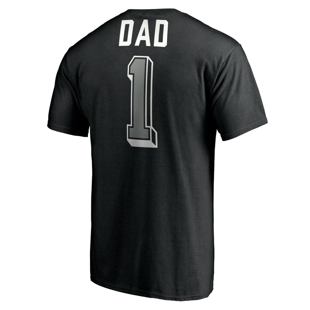 Black San Antonio Spurs Number One Dad T-Shirt | NBA