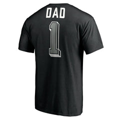 Black San Antonio Spurs Number One Dad T-Shirt | NBA