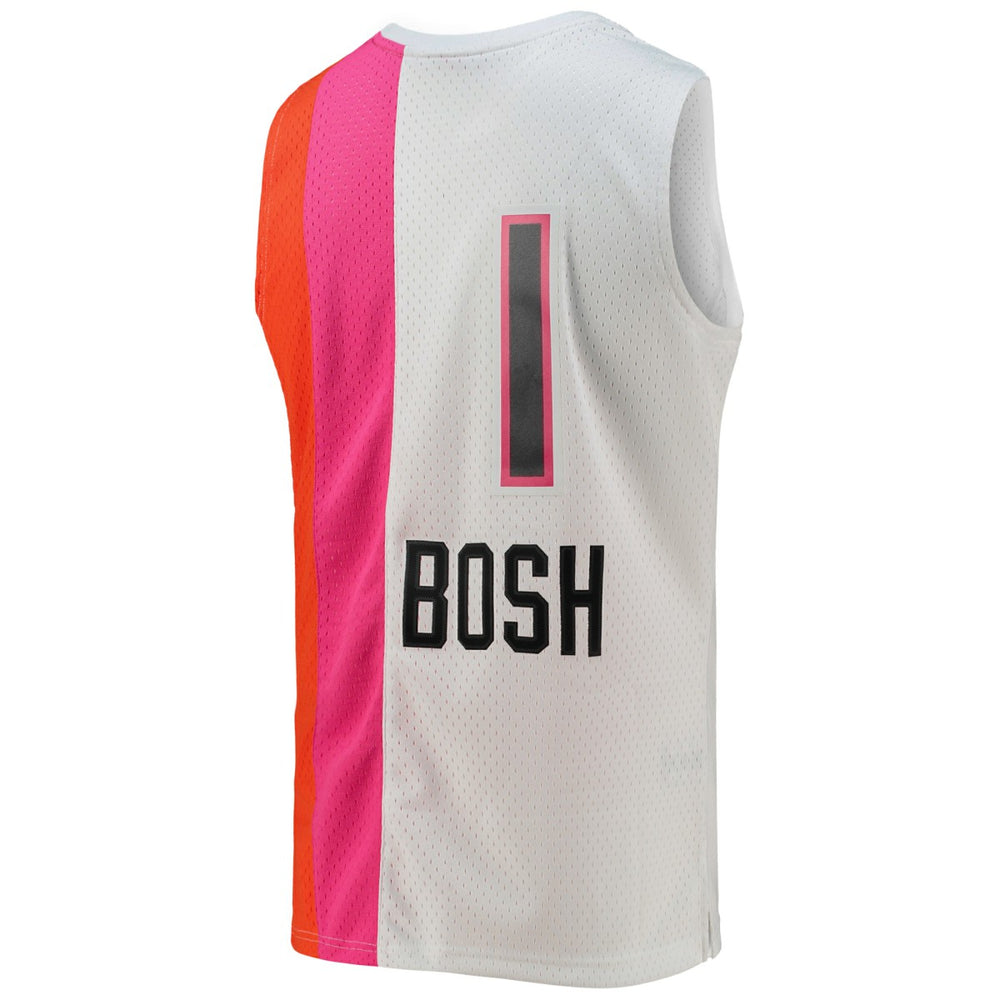 White Chris Bosh Miami Heat 2011/12 Hardwood Classics Swingman Jersey | NBA