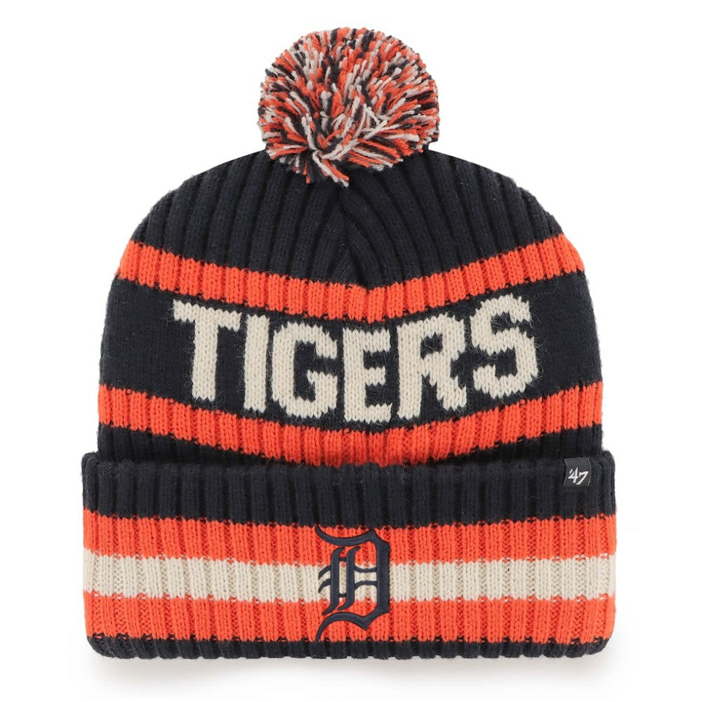 Detroit Tigers '47 Bering Cuffed Knit Hat with Pom - MLB Hats