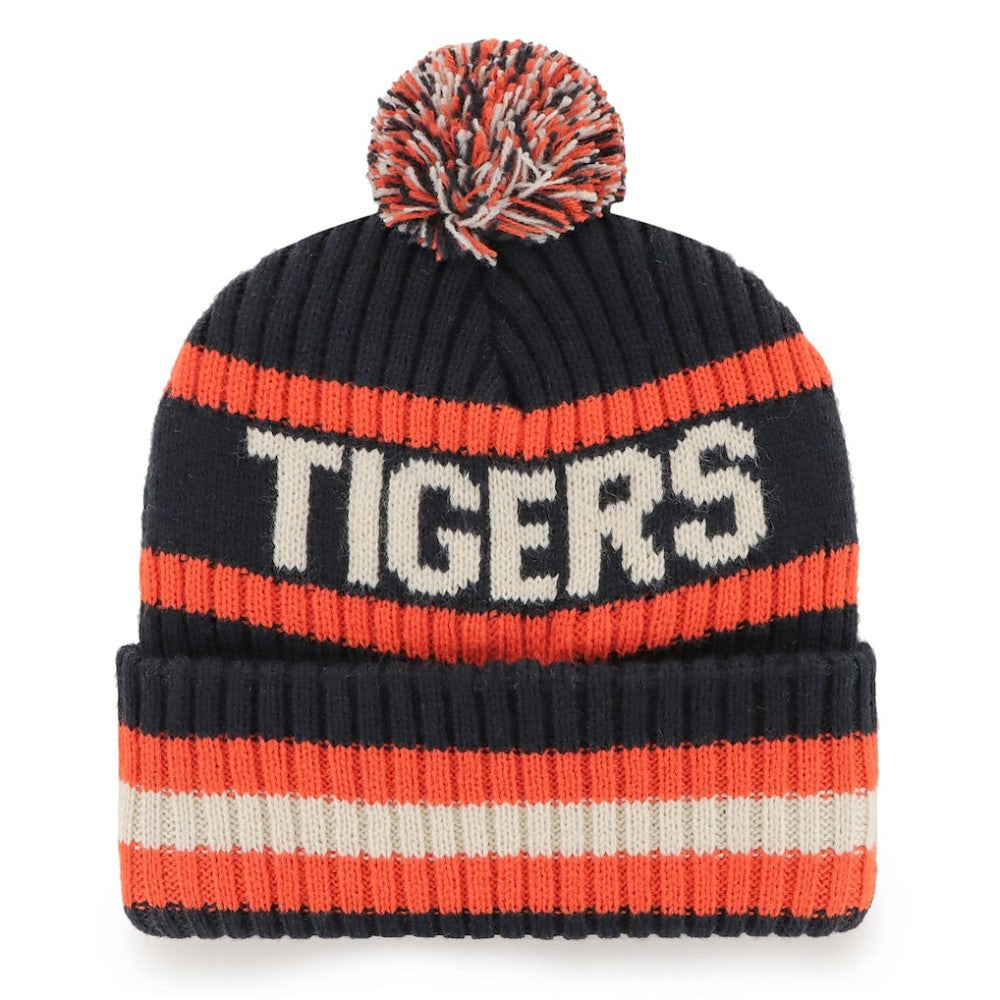 Detroit Tigers '47 Bering Cuffed Knit Hat with Pom - MLB Hats