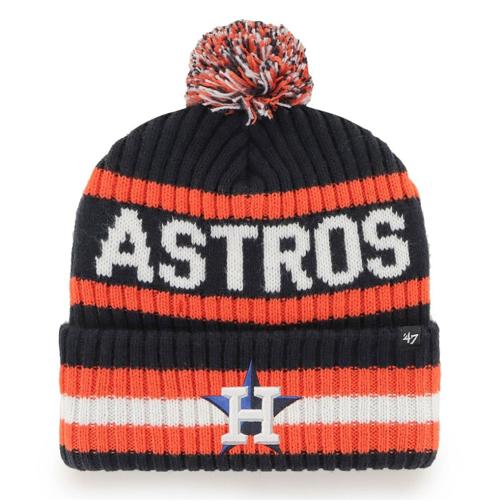 Houston Astros '47 Bering Cuffed Knit Hat with Pom - MLB Hats