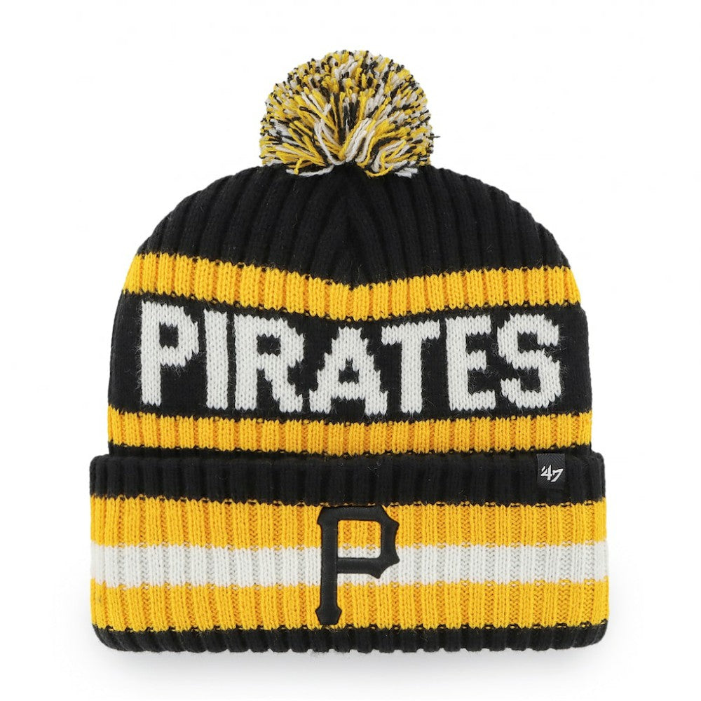Pittsburgh Pirates '47 Bering Cuffed Knit Hat with Pom - MLB Hats