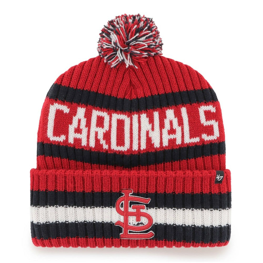 St. Louis Cardinals '47 Bering Cuffed Knit Hat with Pom - MLB Hats