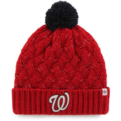 Washington Nationals '47 Women's Knit Cuffed Hat with Pom - MLB Hats