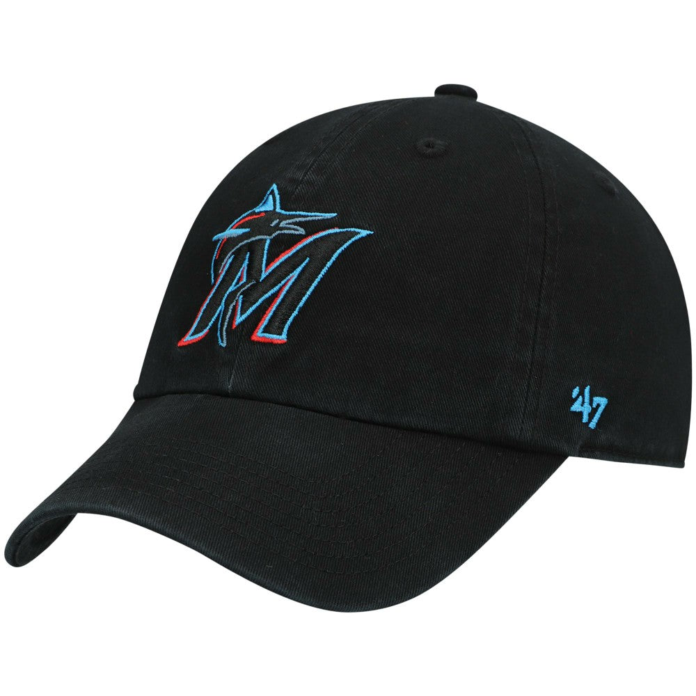 Miami Marlins '47 Youth Team Logo Clean Up Adjustable Hat - MLB Hats