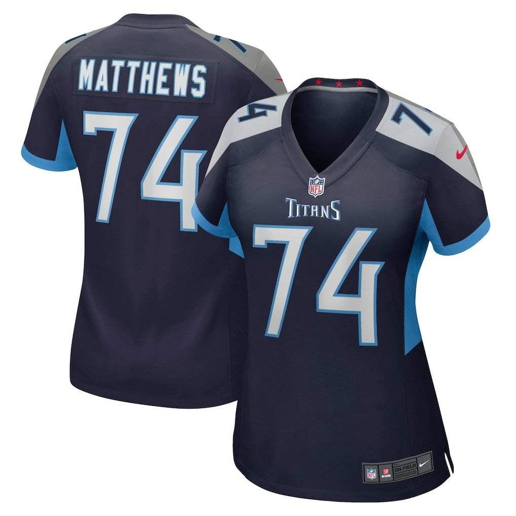Tennessee Titans Bruce Matthews  Women's Retired Player Jersey | NFL Online