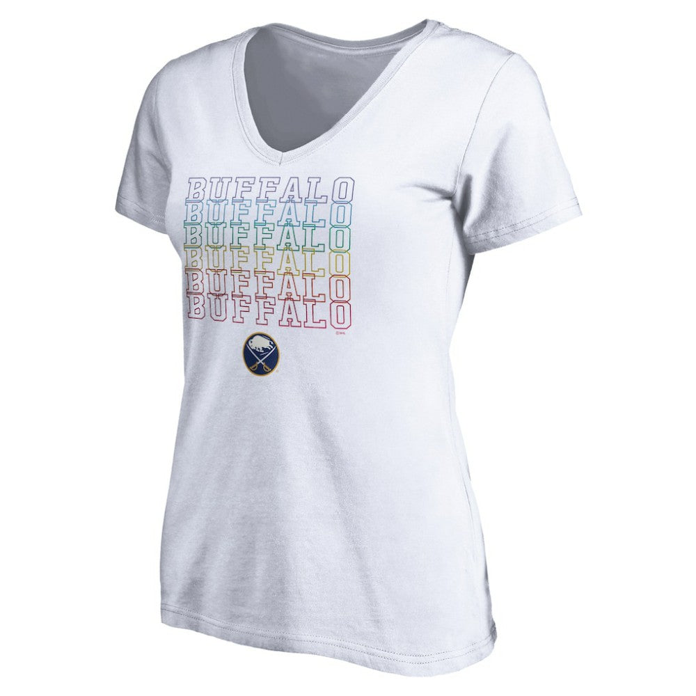 Buffalo Sabres Women's City Pride V-Neck T-Shirt -  NHL T-shirts