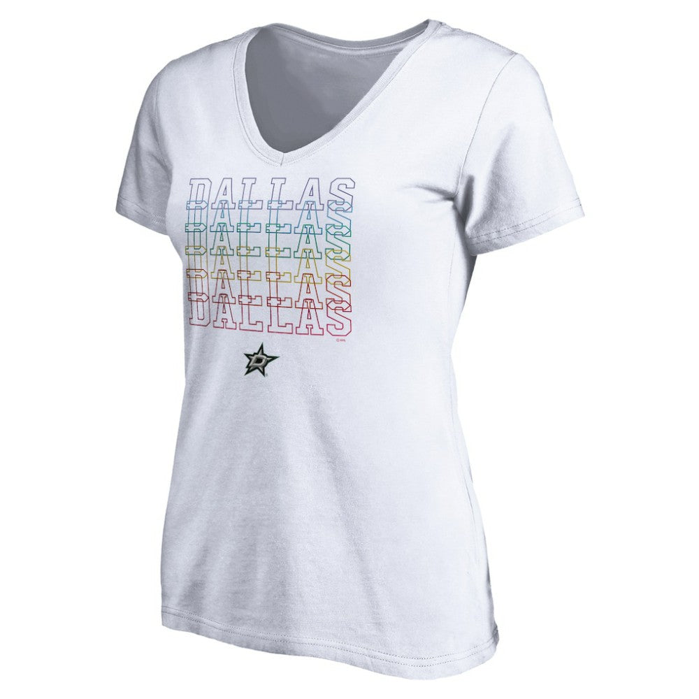 Dallas Stars Women's City Pride V-Neck T-Shirt -  NHL T-shirts