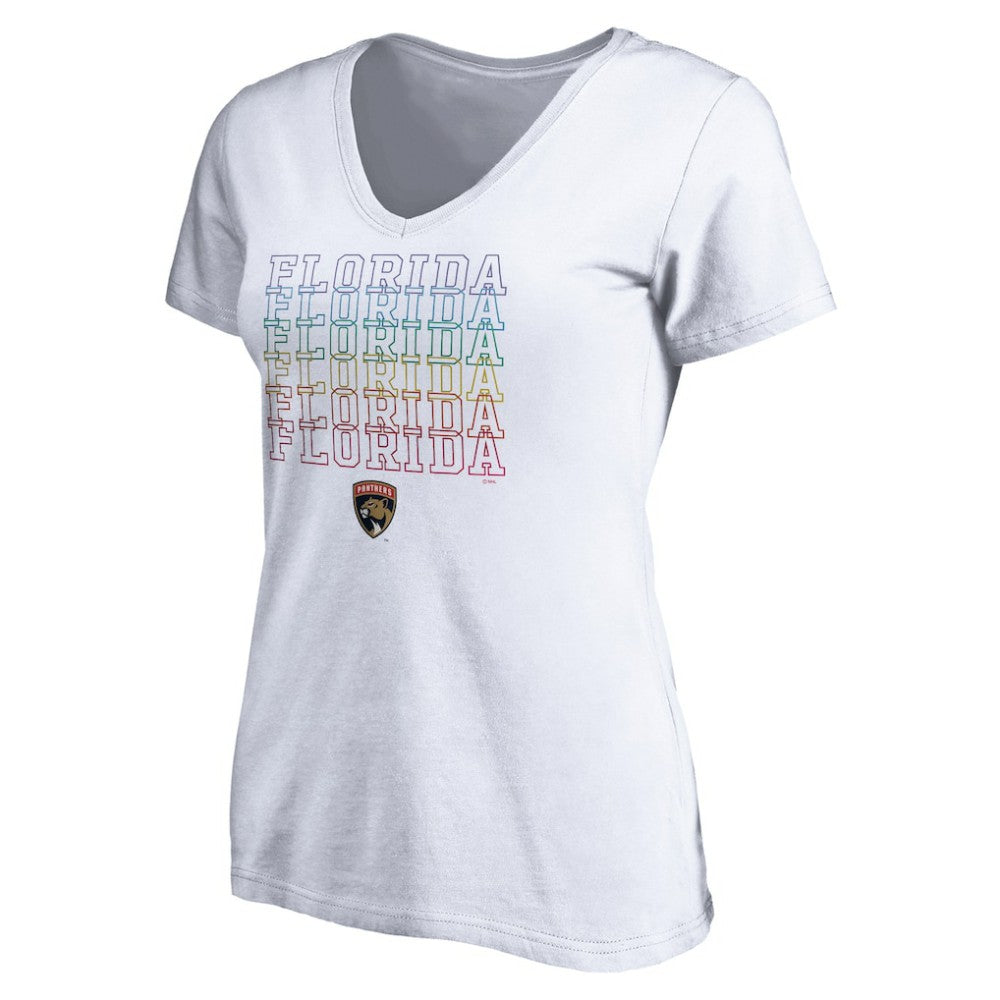 Florida Panthers Women's City Pride V-Neck T-Shirt -  NHL T-shirts
