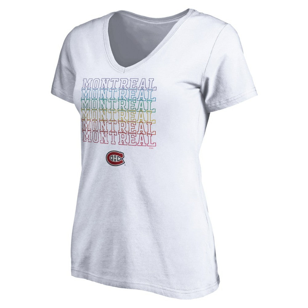 Montreal Canadiens Women's City Pride V-Neck T-Shirt -  NHL T-shirts