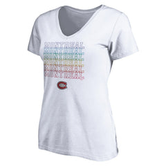 Montreal Canadiens Women's City Pride V-Neck T-Shirt -  NHL T-shirts