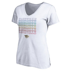 Nashville Predators Women's City Pride V-Neck T-Shirt -  NHL T-shirts
