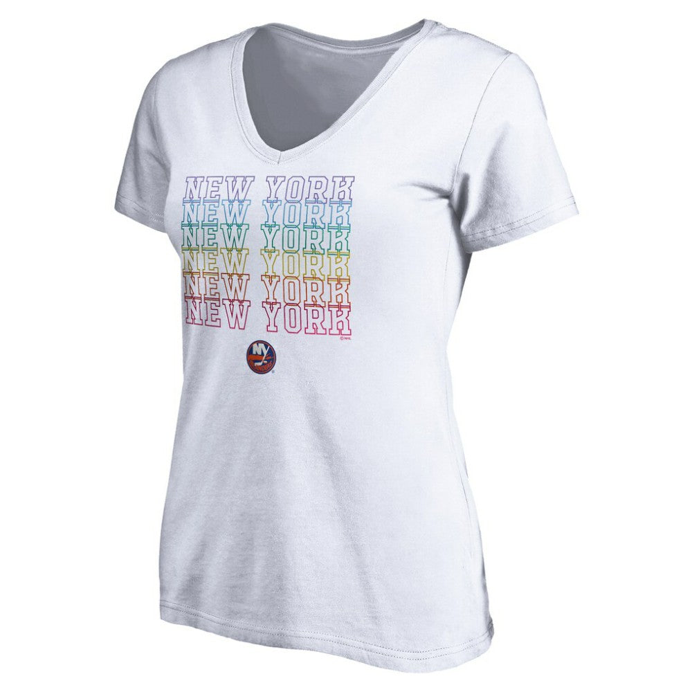 New York Islanders Women's City Pride V-Neck T-Shirt -  NHL T-shirts