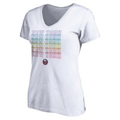 New York Islanders Women's City Pride V-Neck T-Shirt -  NHL T-shirts