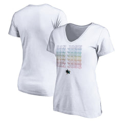 San Jose Sharks Women's City Pride V-Neck T-Shirt -  NHL T-shirts
