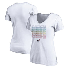 Washington Capitals Women's City Pride V-Neck T-Shirt -  NHL T-shirts